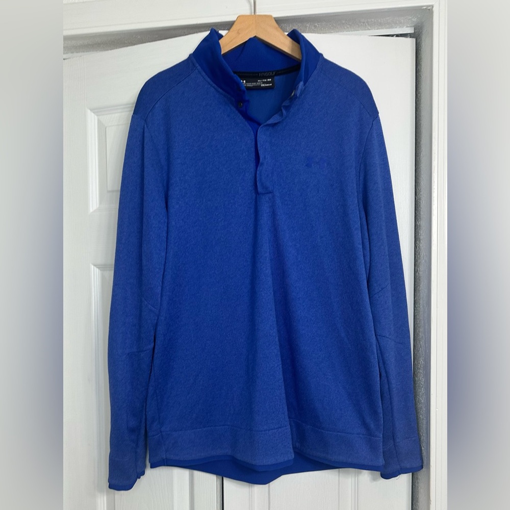 Under Armour Royal Blue Golf Pullover